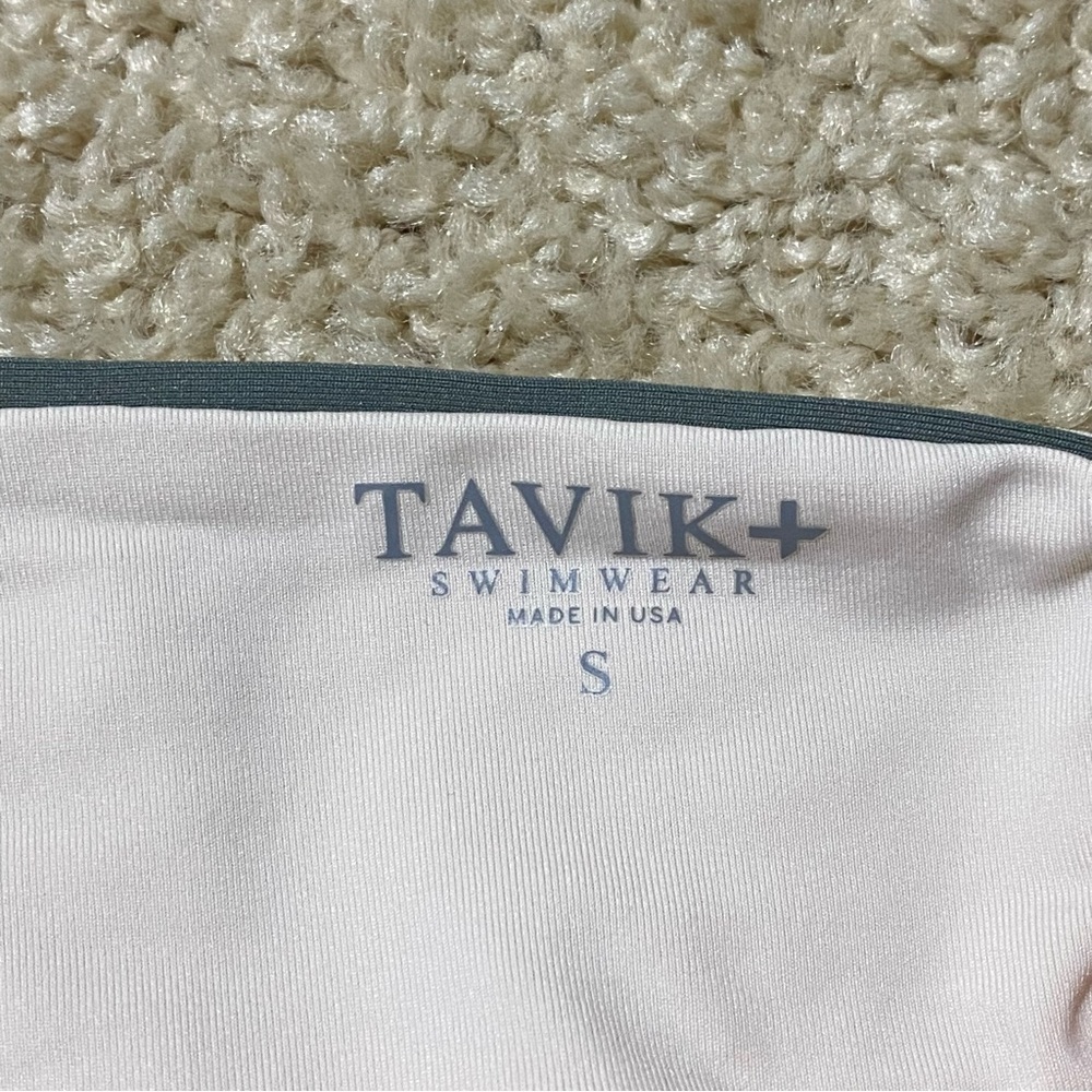 Tavik Scarlett Moderate Colorblock One Piece Swimsuit Neutral Vacation Small S - Picture 6 of 6